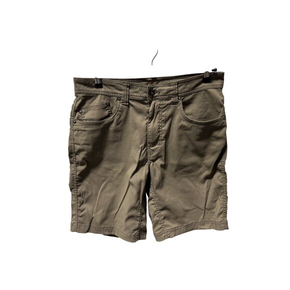 PRANA Men's Alameda Short Size 32 Brown Hiking Flat Front Stretch 9" - Picture 1 of 8
